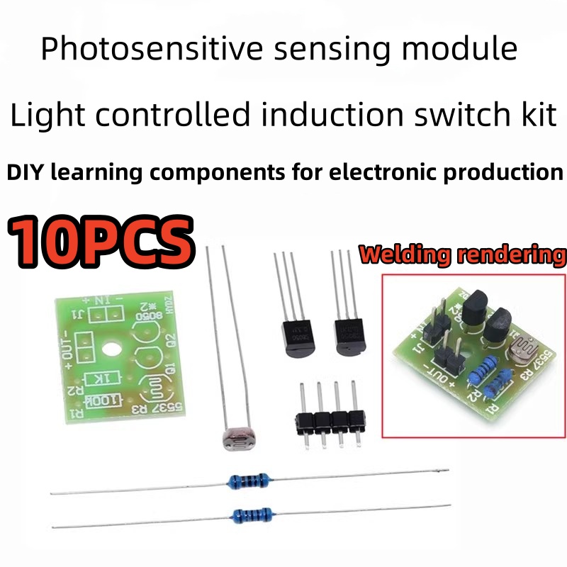 Diy Electronics Learning Kit - 10 szt. Moduł wrażliwy na światło,