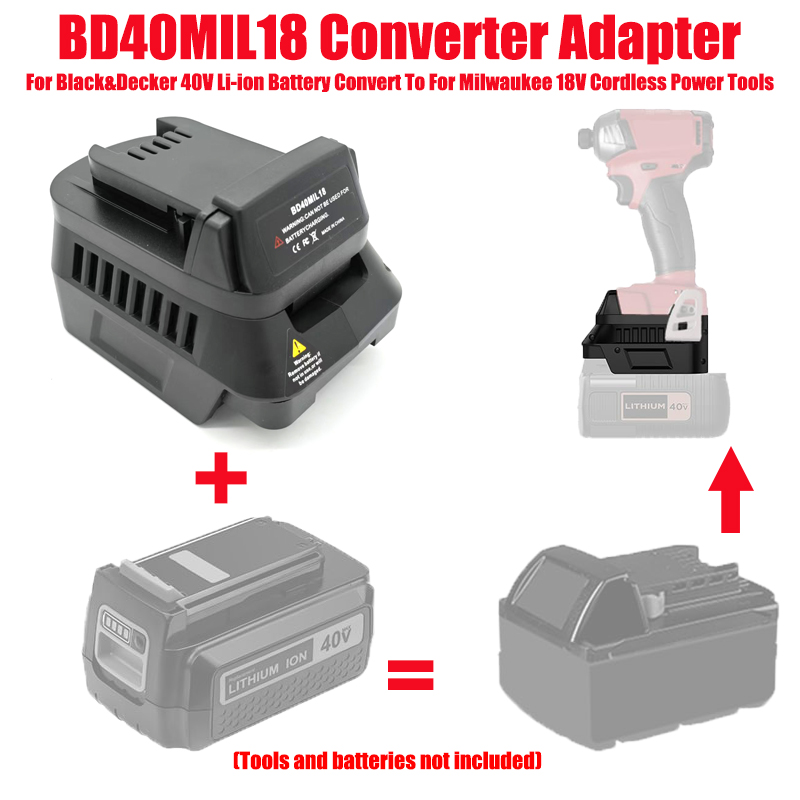 Black+Decker Tool Cordless - Adapter do akumulatorów Black&Decker 40V BD40MIL18,