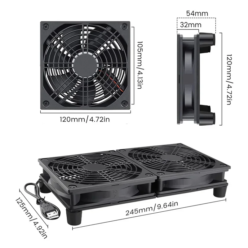 Wentylator chłodzący do router – Diy Electronics Box recenzja i cena