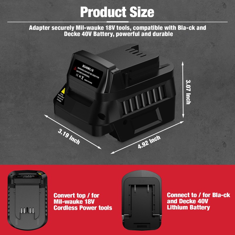 Adapter do akumulatorów Black& – Black+Decker Tool Cordless recenzja i cena
